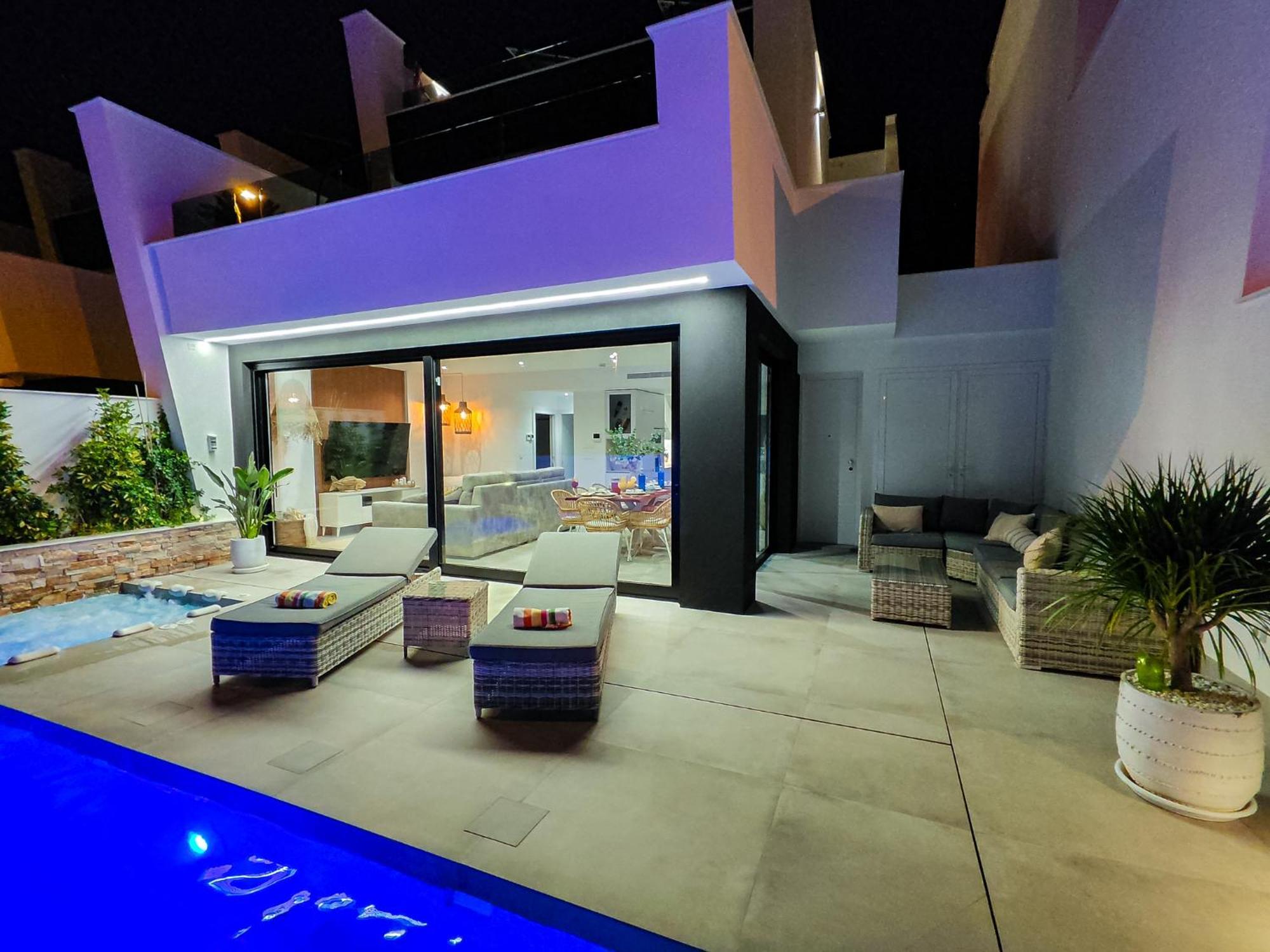 Villa Murcia - Private Heated Pool & Jacuzzi Santiago De La Ribera Eksteriør bilde